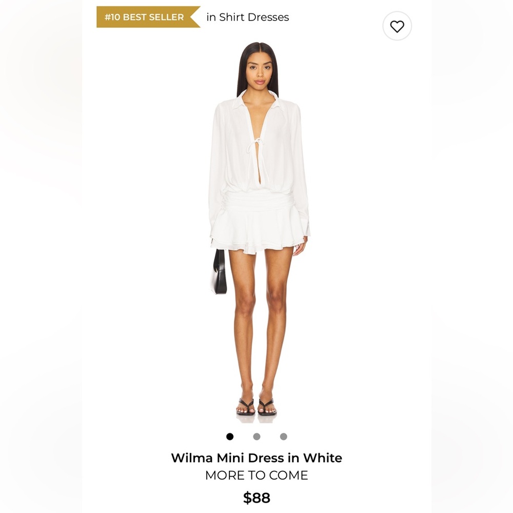 REVOLVE Wilma Mini Dress in White